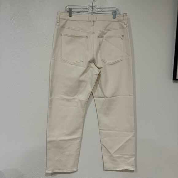 NWT Madewell The Curvy ‘90s Straight Jean Vintage Canvas Cream Size 33 - Picture 5 of 9